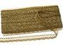 Metalic bobbin lace 75428, width 18 mm, Lurex gold antique - 2/5