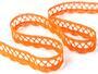 Cotton bobbin lace 75428, width 18 mm, rich orange - 2/5