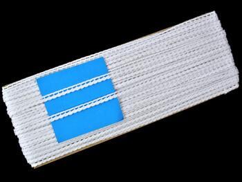 Cotton bobbin lace 75464, width 6 mm, white - 2