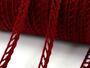 Acryl bobbin lace 75470, width 12 mm, 100% acryl, red burgundy - 2/4