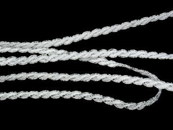Bobbin lace No. 75481 white/silver | 30 m - 2