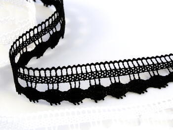 Bobbin lace No. 75507 black | 30 m - 2