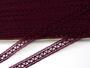 Cotton bobbin lace insert 75526, width 11 mm, violet - 2/5