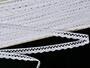 Cotton bobbin lace 75512, width 10 mm, white - 2/5