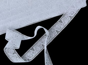 Bobbin lace No.75586 white | 30 m - 2