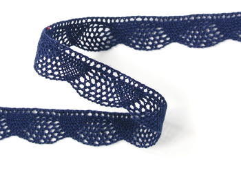 Bobbin lace No. 75629 dark blue | 30 m - 2