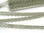 Cotton bobbin lace 75633, width 10 mm, dark linen gray - 2/3