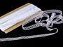 Cotton bobbin lace insert 75182, width 13 mm, white mercerized - 2/4
