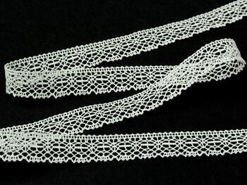 Cotton bobbin lace 81032, width 16 mm, ivory - 2