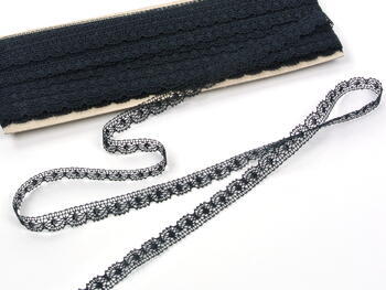 Bobbin lace No. 81197 black | 30 m - 2