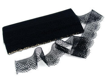 Bobbin lace No. 81733 black | 30 m - 2
