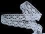 Cotton bobbin lace 82167, width 28 mm, white - 2/5