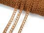 Cotton bobbin lace 82195, width 10 mm, terracotta - 2/5