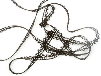 Bobbin lace No. 82226 dark brown | 30 m - 2