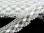 Cotton bobbin lace 82231, width 32 mm, white/Lurex silver - 2/5