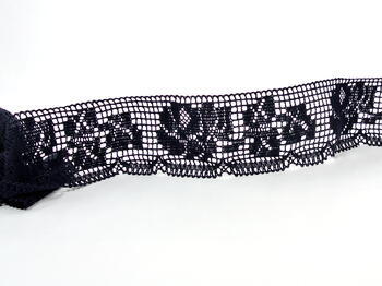 Bobbin lace No. 88022 black | 30 m - 2