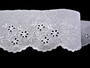 Embroidery lace No. 65023 white | 14,4 m - 3/4