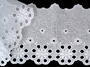 Embroidery lace No. 65032 white | 14,4 m - 3/4