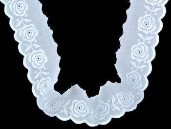 Embroidery lace No. 65096 white | 9,2 m - 3