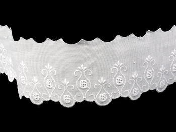 Embroidery lace No. 65113 white | 9,2 m - 3