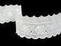 Embroidery lace No. 65119 white | 13,8 m - 3/4