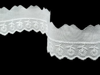 Embroidery lace No. 65122 white | 9,2 m - 3