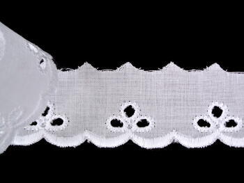 Embroidery lace No. 65004 white | 9,2 m - 3
