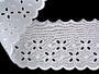 Embroidery lace No. 65009 white | 9,1 m - 3/5
