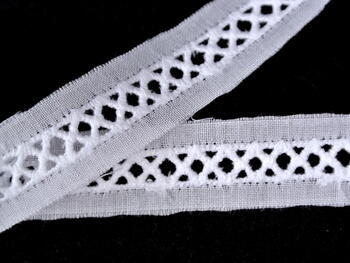 Embroidery lace No. 65029 white | 9,2 m - 3