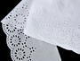 Embroidery lace No. 65033 white | 14,4 m - 3/4
