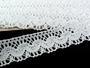 Cotton bobbin lace 73007, width 30 mm, white - 3/5