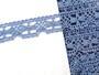 Cotton bobbin lace 73011, width 10 mm, sky blue - 3/3