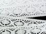 Cotton bobbin lace insert 73014, width 47 mm, white - 3/4