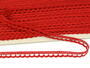 Cotton bobbin lace 73012, width 10 mm, light wine - 3/4