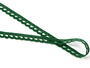 Cotton bobbin lace 73012, width 10 mm, dark green - 3/3