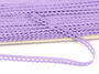 Cotton bobbin lace 73012, width 10 mm, purple III - 3/4