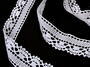 Cotton bobbin lace 75005, width 38 mm, white - 3/4