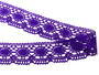 Cotton bobbin lace 75032, width 45 mm, violet - 3/4