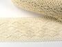 Cotton bobbin lace insert 75036, width 100 mm, ecru - 3/4