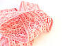 Cotton bobbin lace insert 75038, width 52 mm, pink/rose - 3/3