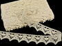 Cotton bobbin lace 75039, width 36 mm, ecru - 3/5