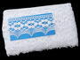 Cotton bobbin lace 75050, width 60 mm, white - 3/5