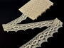 Cotton bobbin lace 75050, width 60 mm, ecru - 3/4