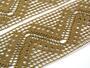 Cotton bobbin lace insert 75052, width 63 mm, chocolate - 3/5