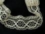 Cotton bobbin lace 75065, width 47 mm, ecru mercerized - 3/3
