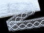 Bobbin lace No. 75065 white/silver | 30 m - 3/4