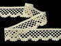 Cotton bobbin lace 75067, width 47 mm, ecru - 3/6