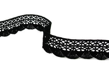 Bobbin lace No. 75077 black | 30 m - 3