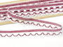 Bobbin lace No. 75079 white/red bilbery | 30 m - 3/4