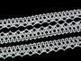 Cotton bobbin lace 75087, width 19 mm, white mercerized - 3/3